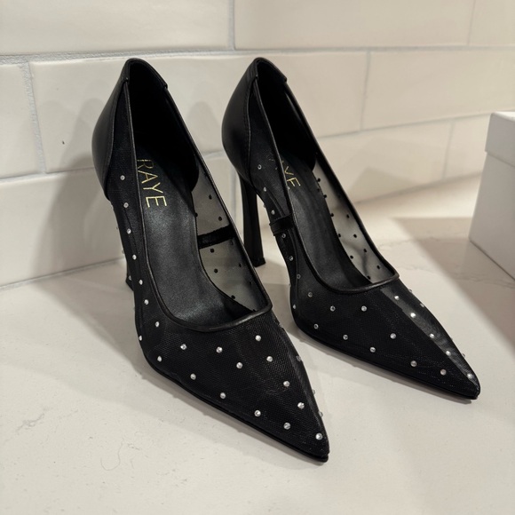 NEW - RAYE Hera Pump in Black Mesh - Size 5 - Picture 11 of 14